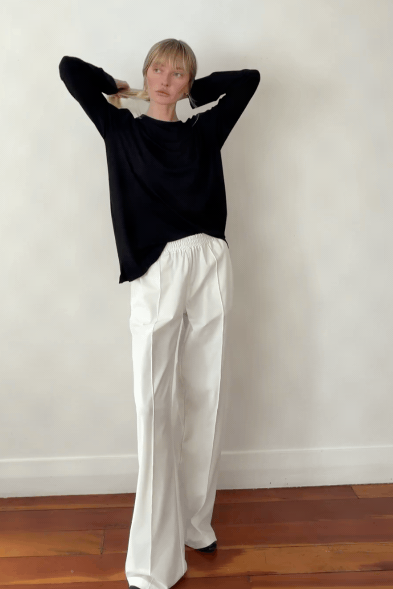 FLIGHT PANT - White - MELA PURDIE