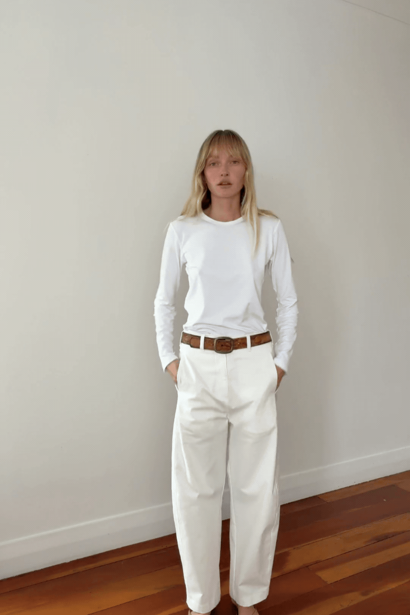 BARREL PANT - Ivory - MELA PURDIE